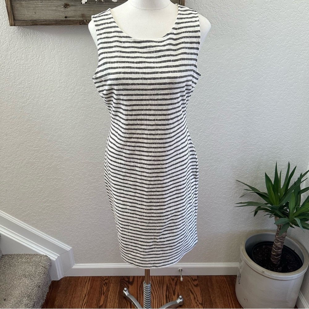 Stitch Fix Kaileigh Morton stripe stretch knit dress size M NWT